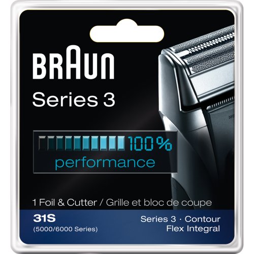 Braun Series 3 Combi 31s Foil And Cutter Replacement Pack (Formerly 5000/6000) image